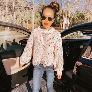 Speckled Distressed Sweater